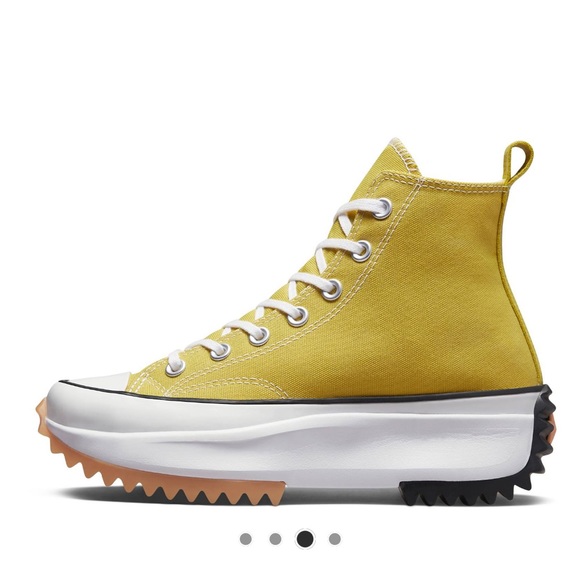 BRAND NEW NEVER WORN Converse Run Star Hike Sneakers in Yellow-woman’s size 6.5 - Picture 7 of 10